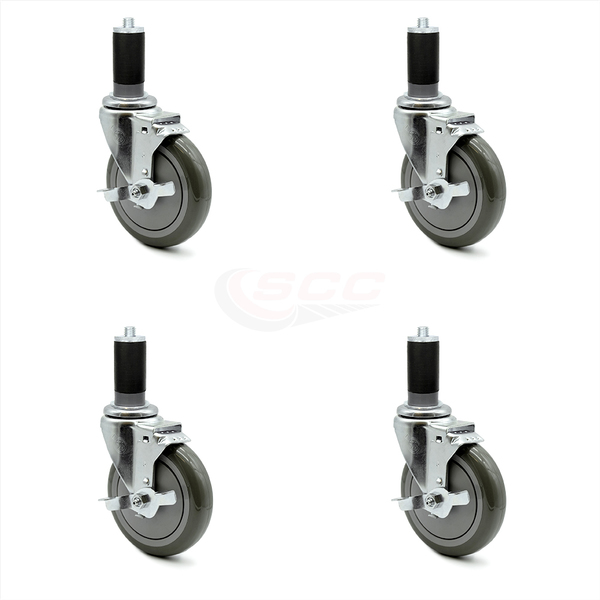 Service Caster Regency Work Table Locking Caster Replacement Set REG-SCC-EX20S514-PPUB-TLB-112-4